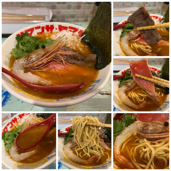 「ボタン海老！金目鯛！牛ハラミ！ 1stアニバーサリーらーめん」@ハイデン.コッコFACTORYサマンサ・タマサの写真