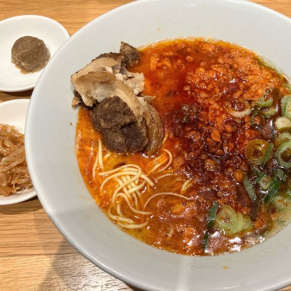 「極 からか麺960円切落しﾁｬｰｼｭｰ(ｸｰﾎﾟﾝ)」@博多一風堂 ららぽーとTOKYO-BAY店の写真