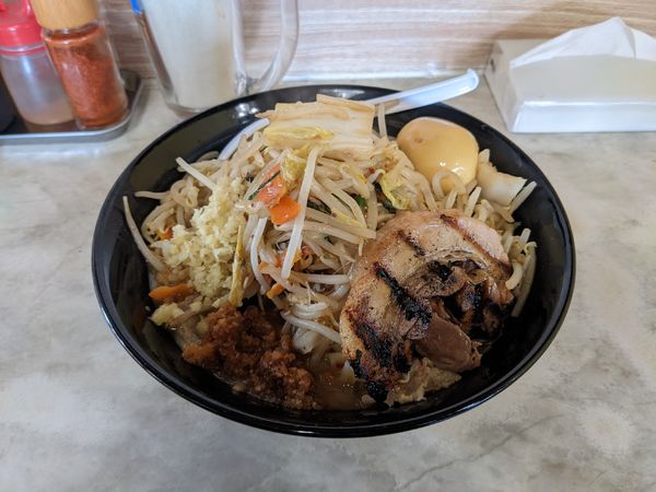 「みそタンメン（味玉・クーポン）950円」@自家製ラーメン麺屋ラッキーの写真