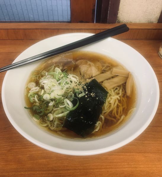 「中華そば（ネギ多め￥440）」@大江戸そば 上野9・10番ホーム店の写真