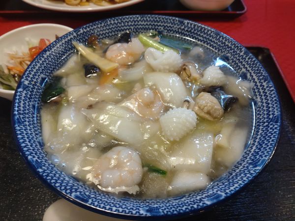 「海鮮あんかけスープ麺(1060円)」@健康中華 青蓮 蒲田東口店の写真