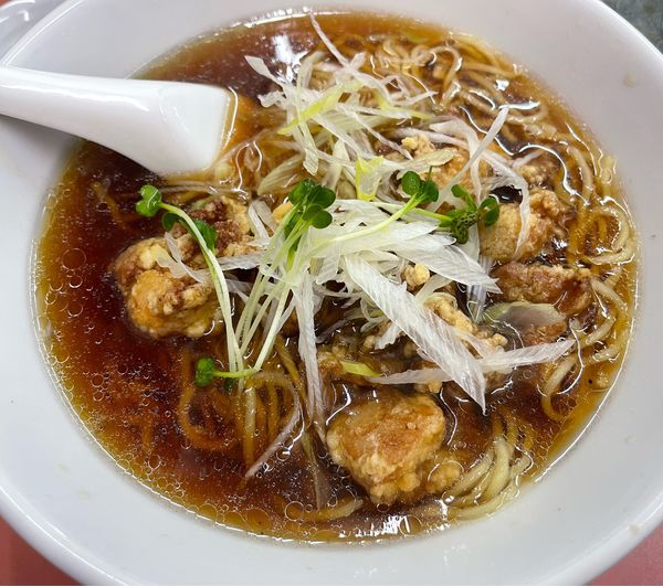 「特製から揚げソバ」@中華 林和の写真