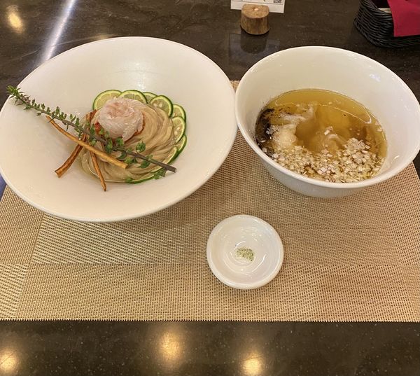 「[限定]神山すだちと真鯛の新麦つけめん(並)¥1400」@MENSHOの写真