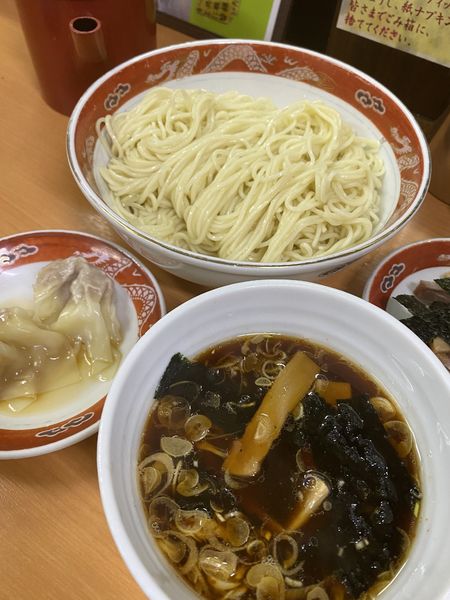 「ワンタンつけソバ」@支那ソバ かづ屋の写真