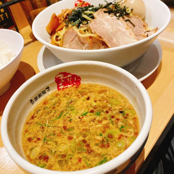 「つけそば中　880円(味玉トッピング)」@京都銀閣寺 ますたにラーメン 室町店の写真