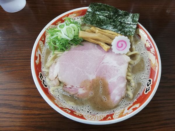 「濃厚お魚豚骨ラーメン　大盛」@ラーメンかなやの写真