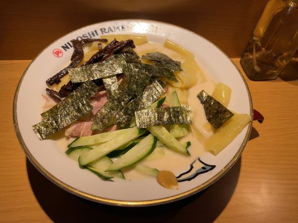 「冷やし中華そば(1000円)」@すごい煮干ラーメン凪 西新宿7丁目店の写真