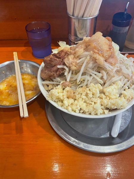 「特大ラーメン　あぶねぎたま」@麺屋穴場の写真