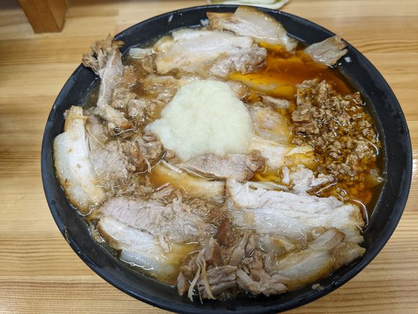 「激辛チャーシュー麺 にんにく」@北大塚ラーメンの写真