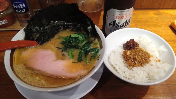 「ラーメン¥750+のり¥100+ビール¥500-」@麺家 龍～Ryo～の写真