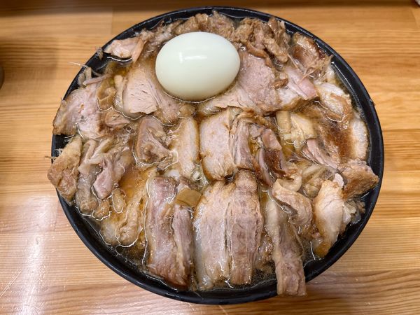 「チャーシュー麺＋ゆで卵」@北大塚ラーメンの写真