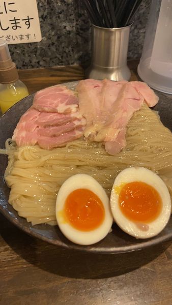 「しおつけ麺全部入り特盛」@町田汁場 しおらーめん進化 町田駅前店の写真