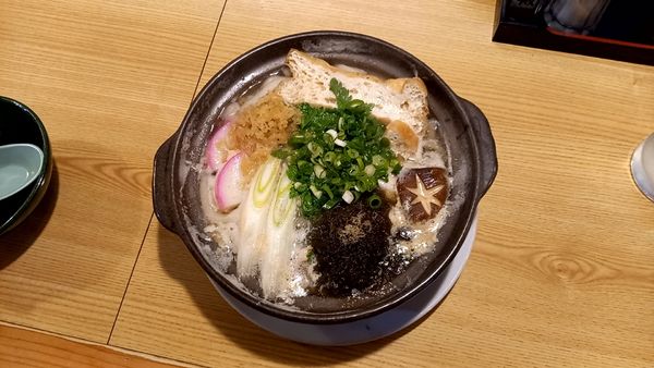 「鍋焼きうどん」@龍頭の写真
