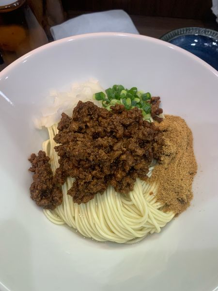 「肉味噌和え玉」@Noodle&Spice curry 今日の1番の写真