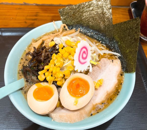 「塩ラーメン+味玉 (麺少なめ)」@ラーメンショップ 佐野店の写真