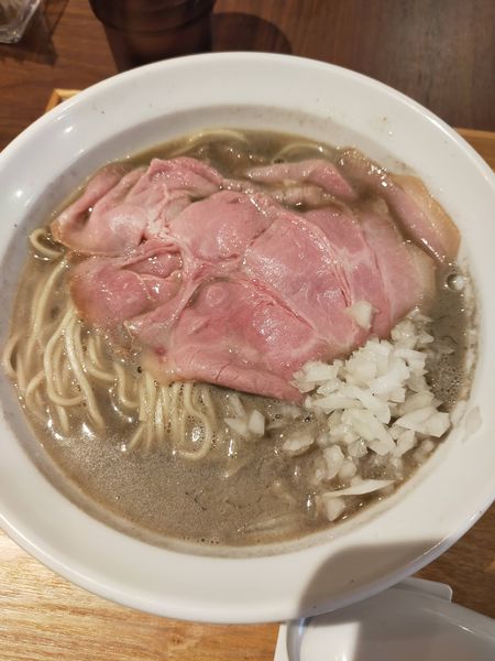 「煮干そば＋カキの和え玉」@NIBOSHIMANIAの写真