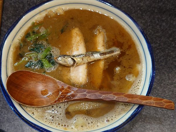 「かけラーメン＋角煮丼¥1100」@烈志笑魚油 麺香房 三くの写真