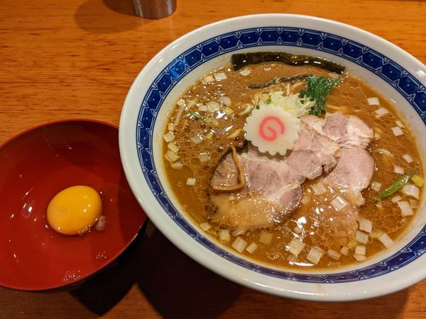 「味噌中華そばセット」@味噌中華そば からす味の写真