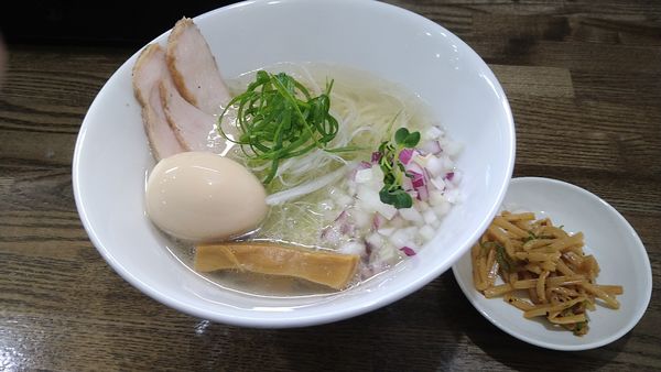 「蛤·塩そば 極み¥950+味玉¥150-」@麺処 とみいの写真