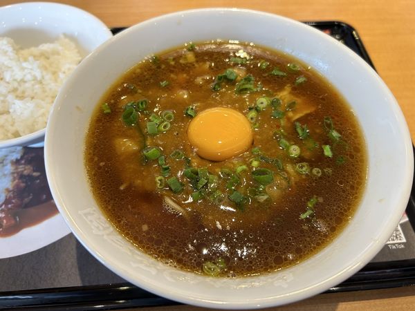 「【期間限定】ザ･カレーラーメン嵐890円+ライス（クーポン）」@らあめん花月嵐 朝霞田島店の写真