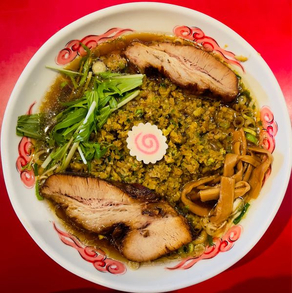 「餃子厚切りチャーシューメン(脂身有り)」@ラーメン桐生 伊勢崎店の写真