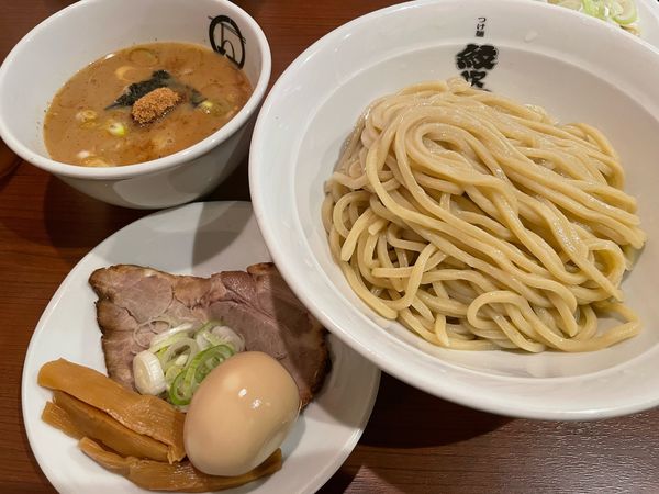 「特製つけ麺」@つけ麺 紋次郎 大阪駅前第二ビル店の写真