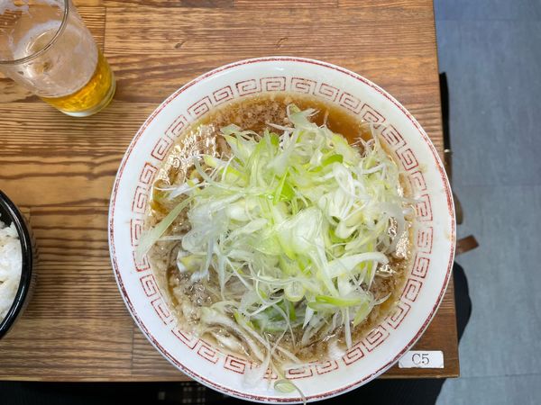 「ネギ醤油ラーメン」@喜多方食堂 浅草本店の写真