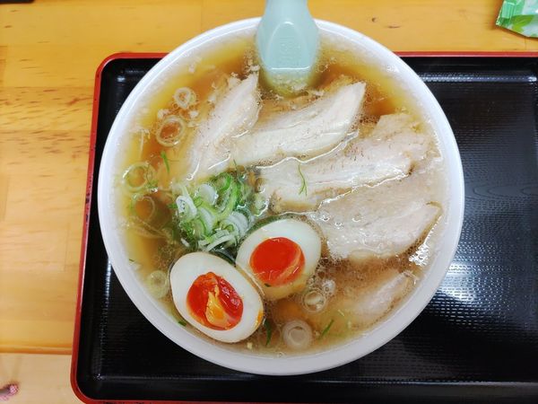 「チャーシュー麺+味玉  ﾒﾝﾏ抜き」@青竹手打ちラーメン  麺屋 貴の写真