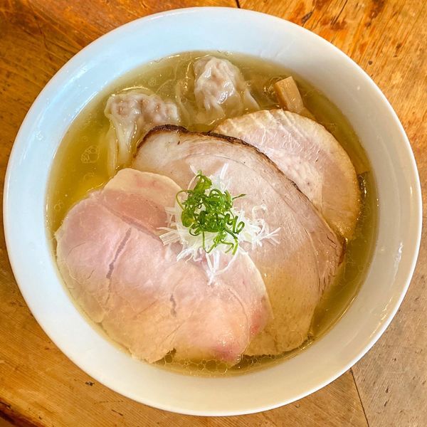 「特製塩そば ¥1,320 麺大盛 ¥150」@中華そば しば田の写真