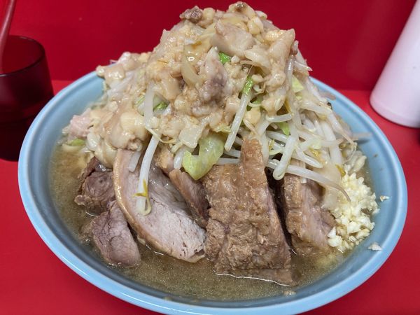 「大豚ラーメン(ニンニク少しアブラカラメ)¥1000」@ラーメン二郎 一橋学園店の写真