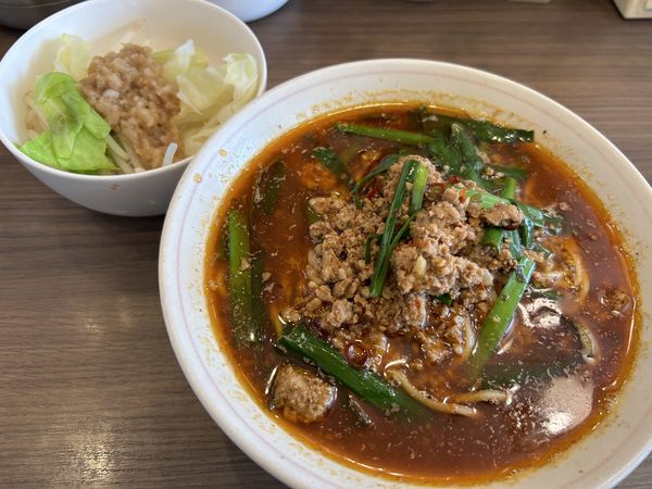 「【限定】台湾らーめん800円＋ジロめし（ランチサービス）」@INOSHOWの写真