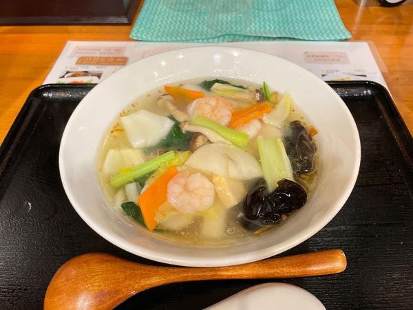 「海鮮野菜あんかけラーメン」@広東料理 昌和の写真