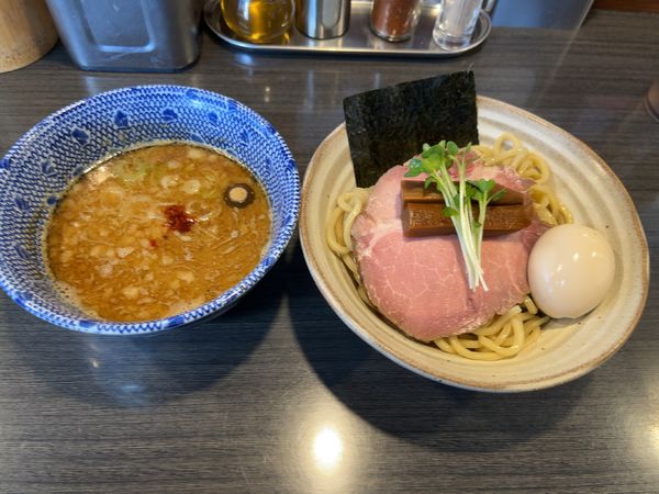 「醤油つけ麺（小）味玉」@ラーメンつけ麺 奔放の写真