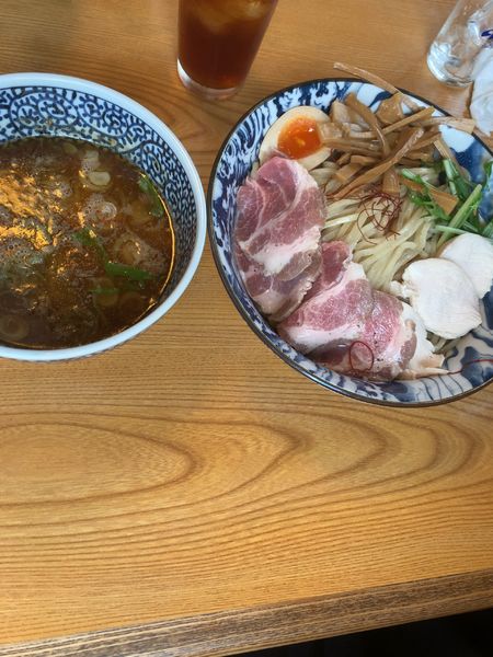 「チャーシューつけそば(1,180円 味玉・中盛サービス)」@麺処 かつ善の写真