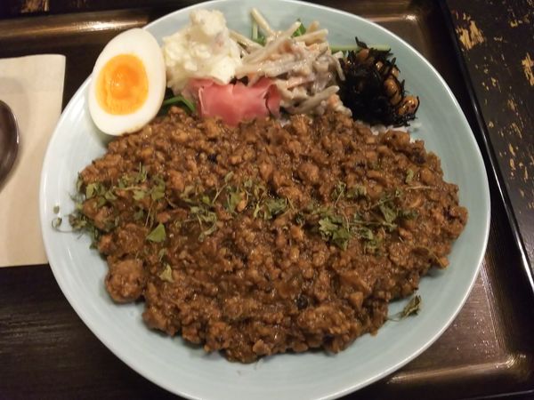 「ポークキーマ　800円」@煮干結社 弘前店の写真