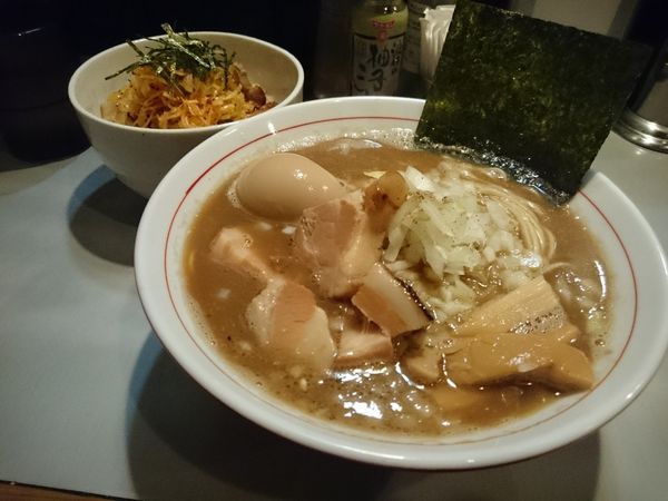 「【限定】らーめん（いつかの限定） 炙りチャーシュー丼」@中華蕎麦 瑞山（ZUIZAN）の写真