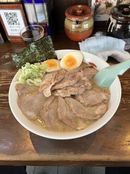 「チャーシュー麺ダブル　ライス」@さつまっこ 平和島店の写真