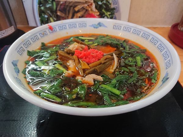 「満州にらラーメン(醤油)」@さかえや本店の写真