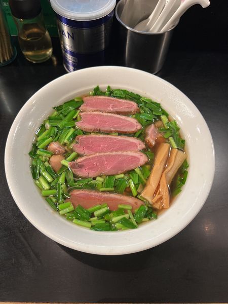 「限定4 鴨ニラ中華蕎麦950円」@麺家 うえだの写真