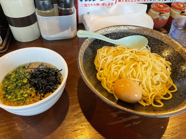 「七菜矢つけ麺 味玉 大盛 あつもり」@つけ麺 七菜矢の写真