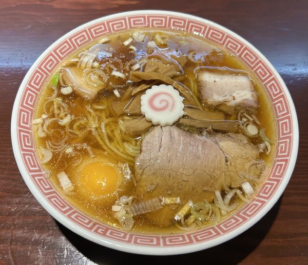 「月見中華そば¥900」@中華そば えもとの写真