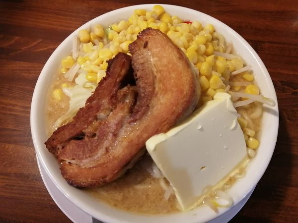 「男気味噌コーンバターver.（大盛）」@まるはち 春日井店の写真