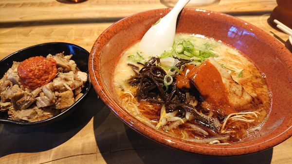 「黒風+ばくだん」@麺工房 風の杜の写真