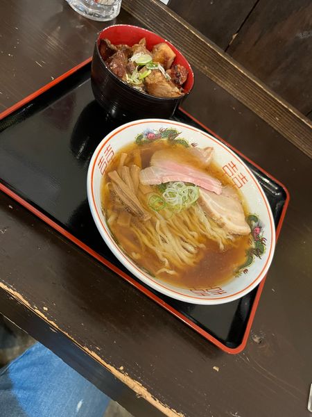 「松屋ラーメン　厚切りチャーシュー丼」@松屋製麺所の写真