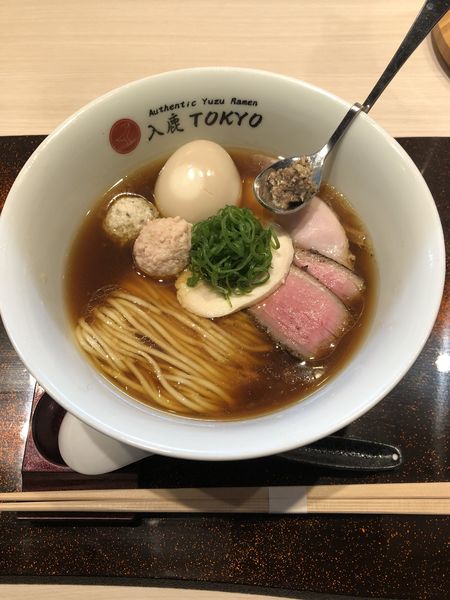 「特製ポルチーニ醤油らぁ麺1500円」@入鹿TOKYOの写真