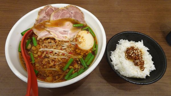 「特製台湾ラーメン（1,050円）＋肉味噌ご飯（160円）」@中華そば ふうみどうの写真