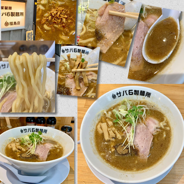 「サバ豚骨　850円」@サバ6製麺所 福島本店の写真