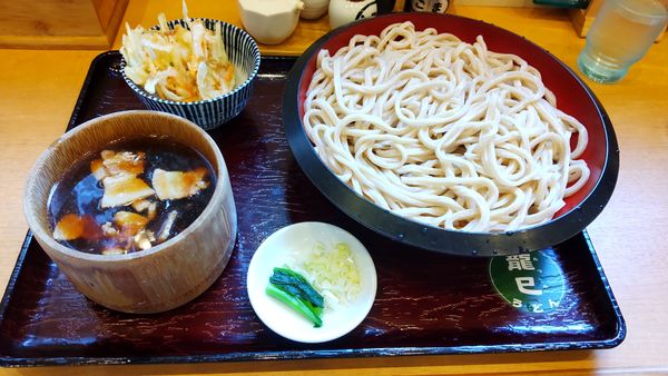 「肉汁天付 5L」@龍巳うどんの写真