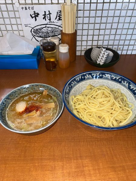「つけめん大盛味付玉子¥1,020円」@中華そば 中村屋の写真