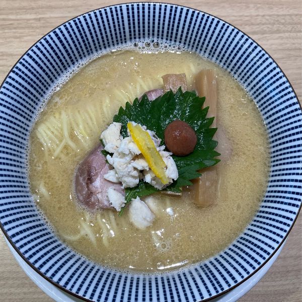 「真鯛白湯らぁ麺980円」@鯛塩そば 灯花 アトレ上野店の写真